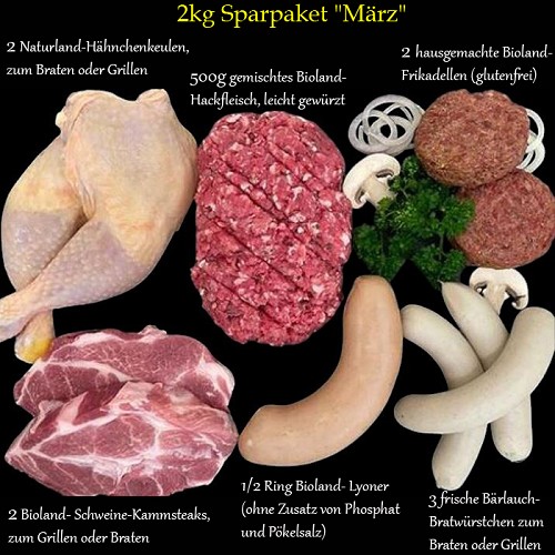 Bio Wurstwaren : 2kg Sparpaket 