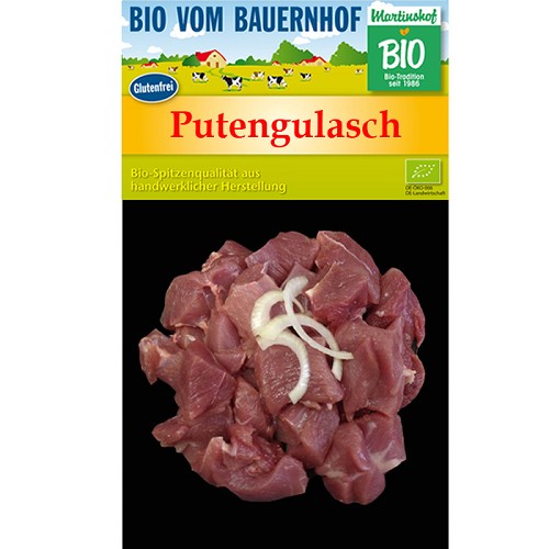 Fleisch und Aufschnitt für Wiederverkäufer : Bio Putengulasch