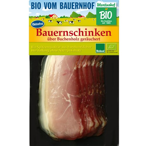 Fleisch und Aufschnitt für Wiederverkäufer : Bio Bauernschinken 80g