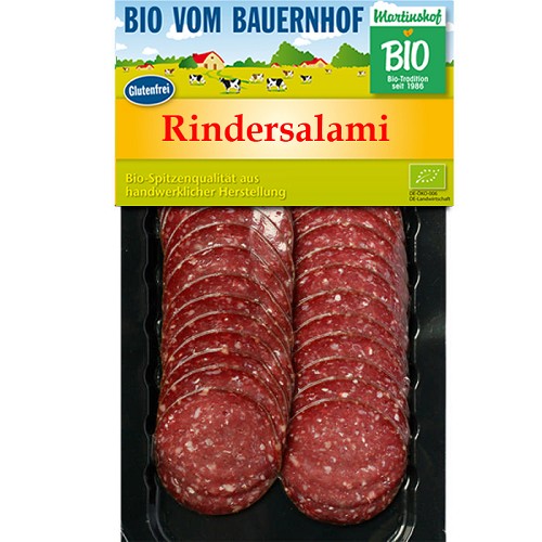 Bio Rindersalami Aufschnitt 80g