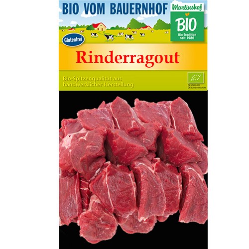 Fleisch und Aufschnitt für Wiederverkäufer : Bio Rinder Gulasch 300g