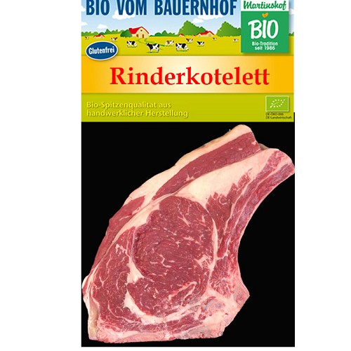 Bio Rinderkotelett 800g