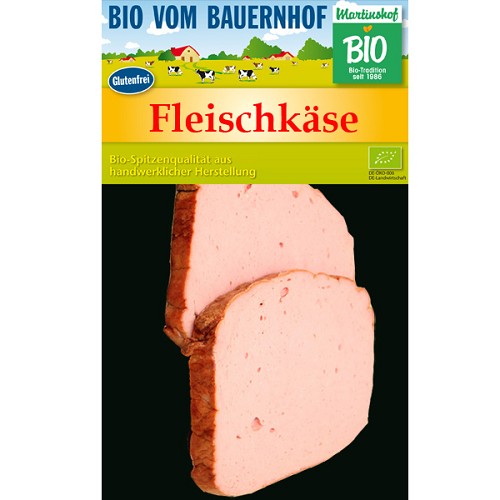 Fleisch und Aufschnitt für Wiederverkäufer : Bio Fleischkäse 2 Scheiben 2x100g