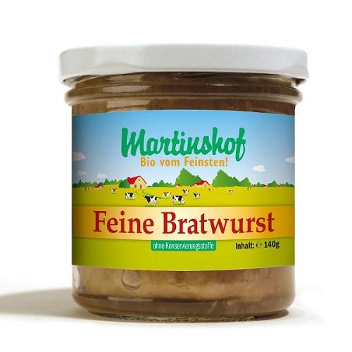 Bio Bratwurst fein, i.Glas