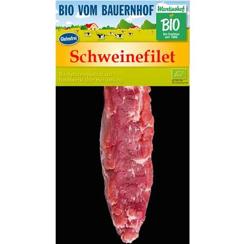 Fleisch und Aufschnitt für Wiederverkäufer : Bio Schweinefilet 500g