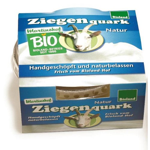 Fleisch und Aufschnitt für Wiederverkäufer : Bioland Ziegenquark natur 