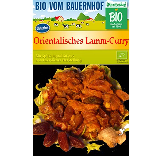 Fleisch und Aufschnitt für Wiederverkäufer : Bio Orientalisches Lamm-Curry 300g