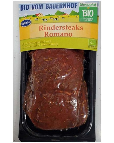 Bio Rindersteaks Romano 2x200g