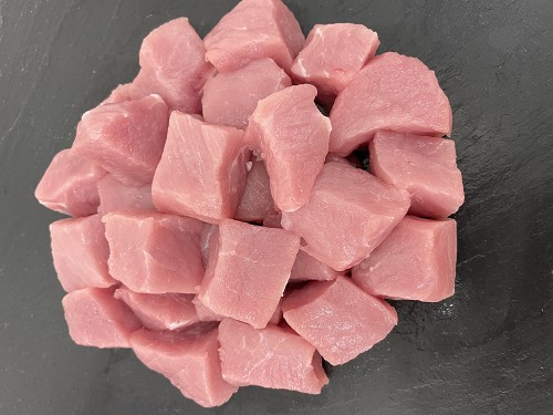 Fleisch und Aufschnitt für Wiederverkäufer : Fondue-Fleisch vom Schwein 